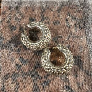 Elegant Silver Hoop Earrings